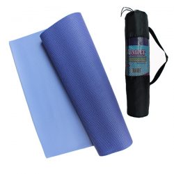 YGM526 2-Color Yoga Mat (6mm) (BlackGreen / DarkLightPurple with Bag